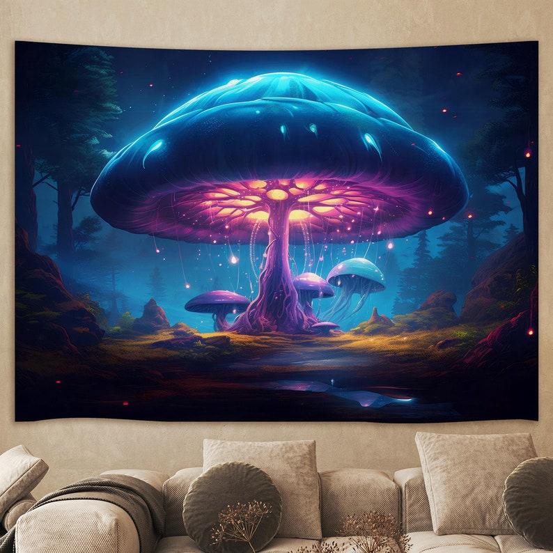 mushroom tapestry 75x100