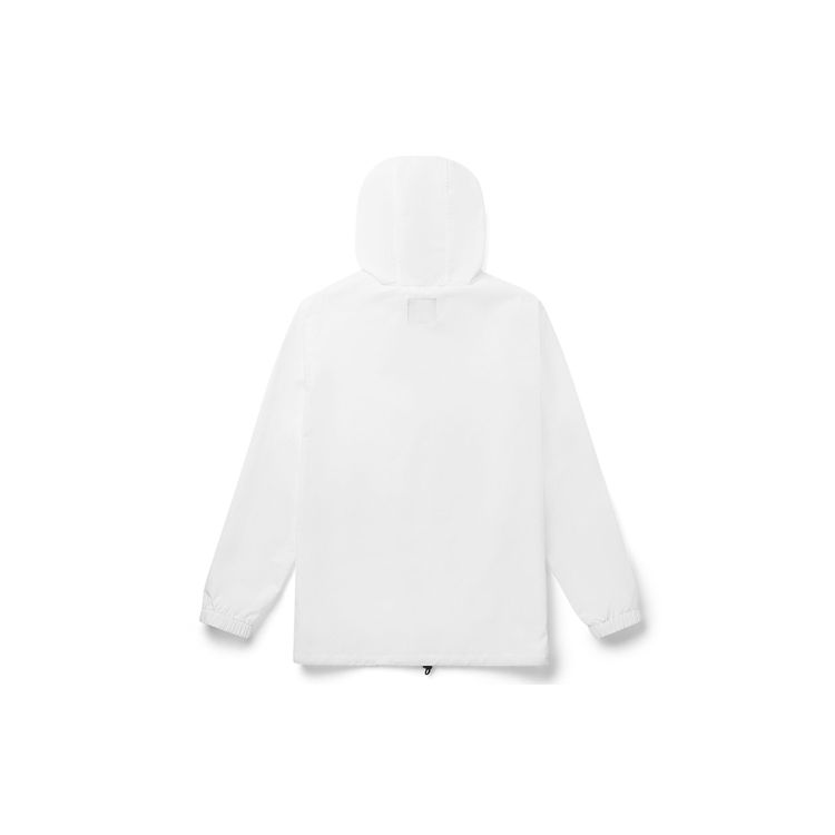 Vans Logo Print Hooded Jacket Men Outerwear White VN0A489XWHT