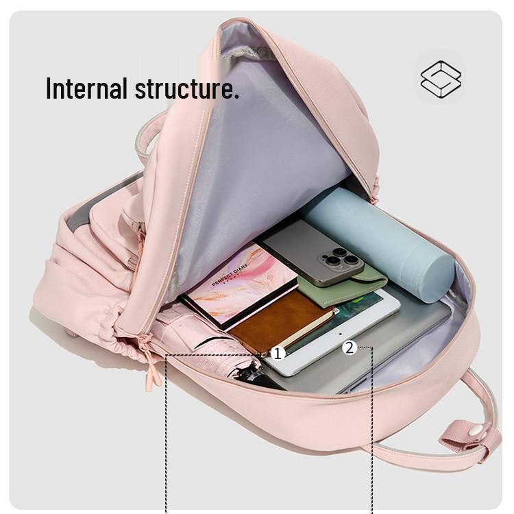 2026 New Sweet Fresh Backpack for Girls - Korean Style, Lightweight for Middle/High School & College Students