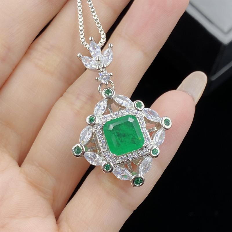 Sace Gems Klassiske kobberlegering sirkon ring øredobber anheng halskjede smykkesett bryllupsfest gaver