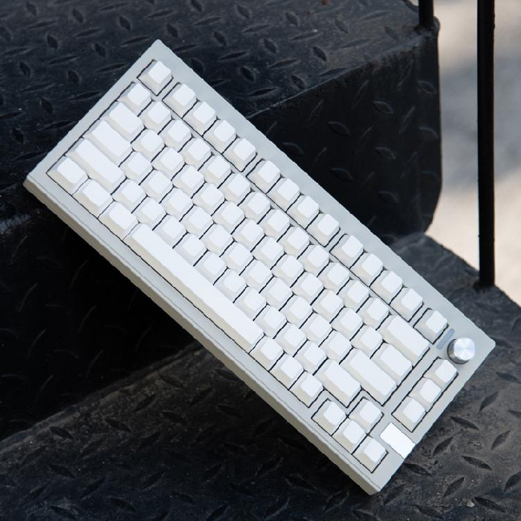 137 Tasten Kappen Cherry Profil PBT Minimalistisch Weiße Tastenkappen für Mechanische Tastatur Minimalistische Leere Tastenkappen