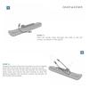 Skiplatte Rollen Kufen Schlitten Skifahren Board Strand Skateboard Schnee Roller Schlitten Laufrad Ski Schlitten Einfach zu installieren