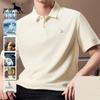 DAISHU Men's Cooling Silk & Linen Blend Polo Shirt