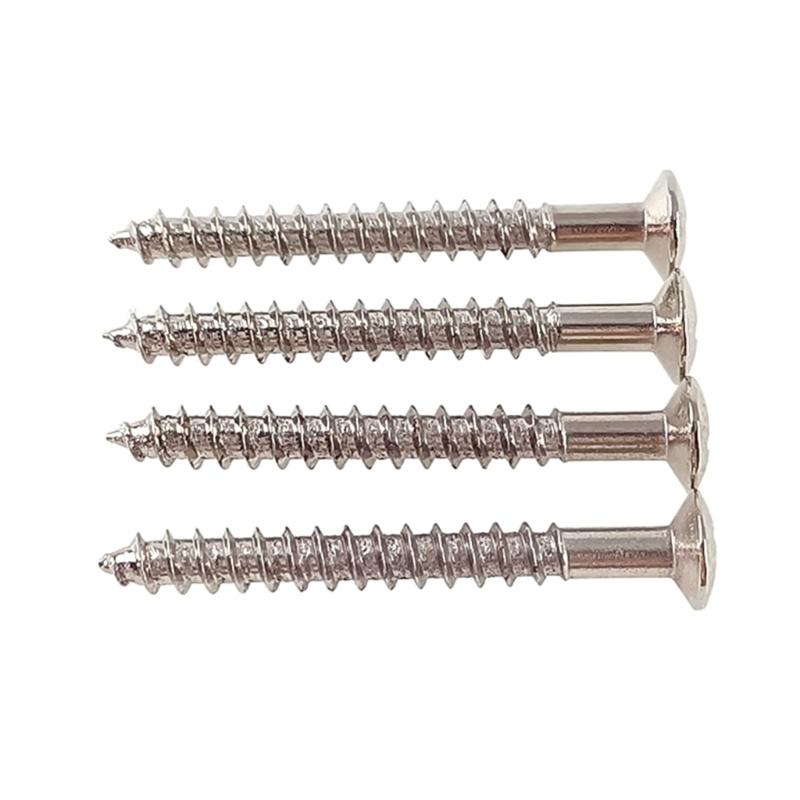 8Pcs Guitar Neck Plate Screws Replacement Electric Guitar Screws Neck Plate Mounting Screws Electric Guitars Part
