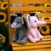 Kawaii Abgestuftes Elefantenspielzeug Stofftier Plüschtier Tierpuppe Für Kinder White Elephant Spielzeug Cartoon Für Mädchen Niedliche Spielsachen zum Verschenken