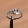 Women's Pink Quartz Oval Cut Gemstone Ring 925 Sterling Silver Band For Engagement Anniversary & Wedding Wear