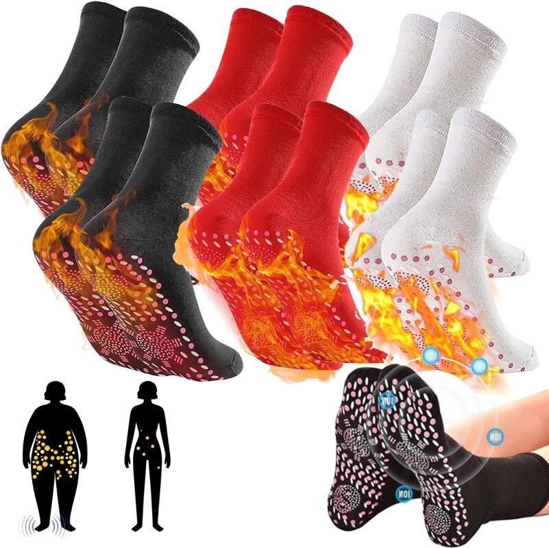 Selbsterwärmende thermotherapeutische Socken mit Turmalin Gesundheit für Männer und Frauen