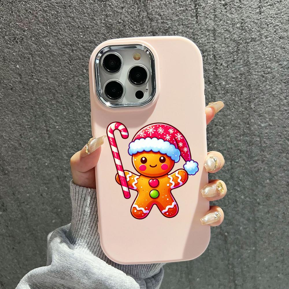 N100 Веселые рождественские мягкие чехлы для телефонов iPhone 15 16 Pro Max Xiaomi 11 — фото 20