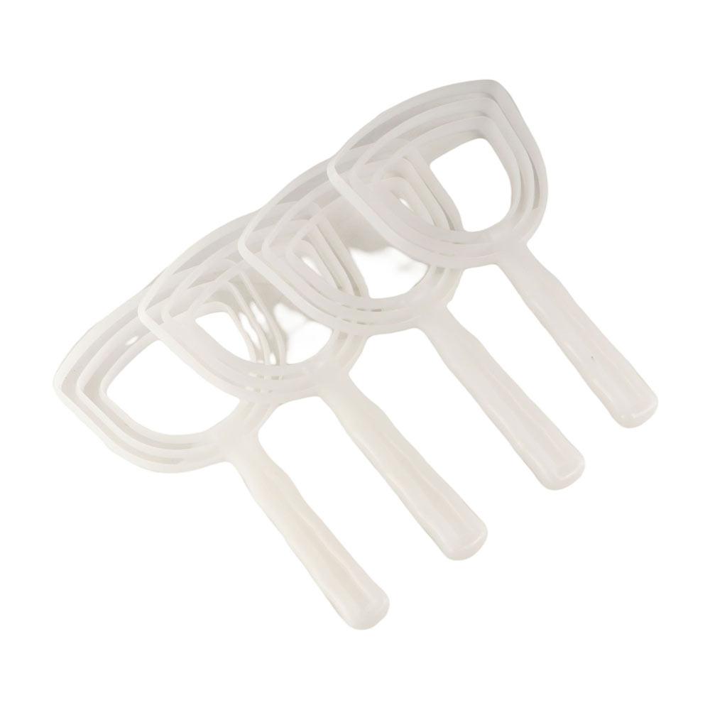 4pcs Meat Tool Plastic Meat Scraper Handhold White Fish Scales Manual Bone Scraper Kitchen