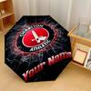 Charlton Athletic Automatic 3‑Fold Umbrella 8‑Rib Windproof Folding Umbrella Sun Rain Protection For Outdoor Travel Daily Use