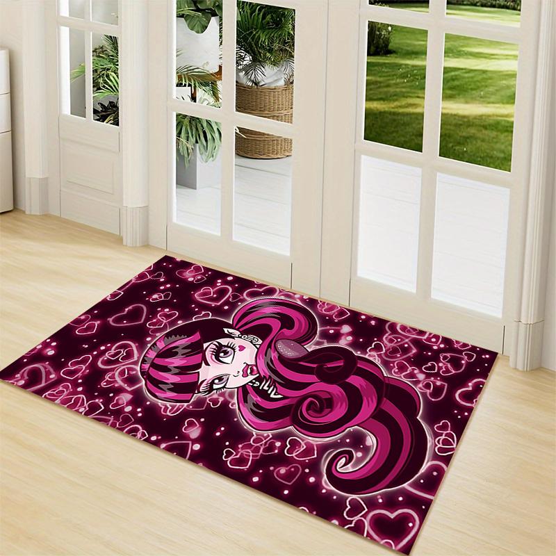 1Pc Monster High Starry Night Carpet Rug Customizable Soft Washable Antislip Home Living Room Sofa Mats Personalized Rug 091728