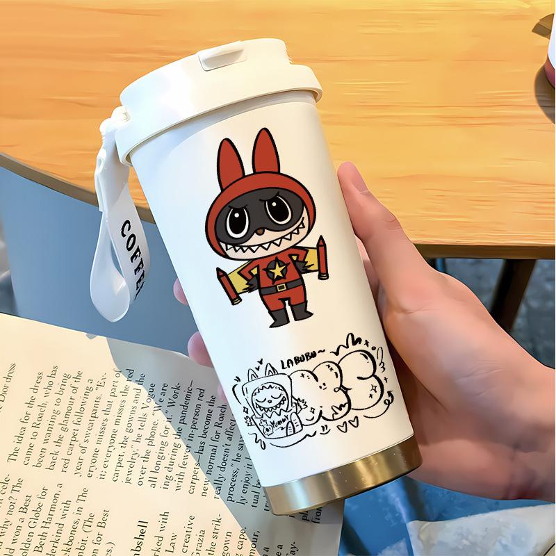 Slámkový hrnek na vodu Velká kapacita 316 Nerezová ocel Vysoká hodnota Termoska na dvojí pití Hrnek na kávu do auta