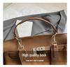 Women's Retro Frosted Leather Crossbody Handbag - Luxury Kelly Bag