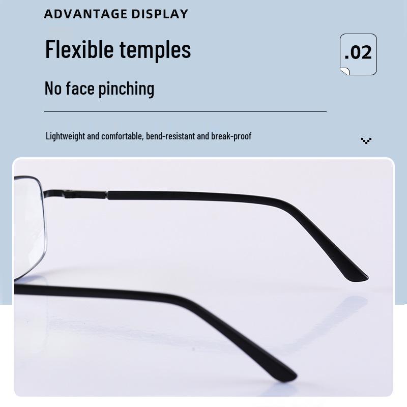 Anti-Blaulicht Alterssichtigkeit-Brille für ältere Menschen – Ultra-Klar, Modisch, Zoom-Gläser für Männer & Frauen (Nah- & Fernsicht)