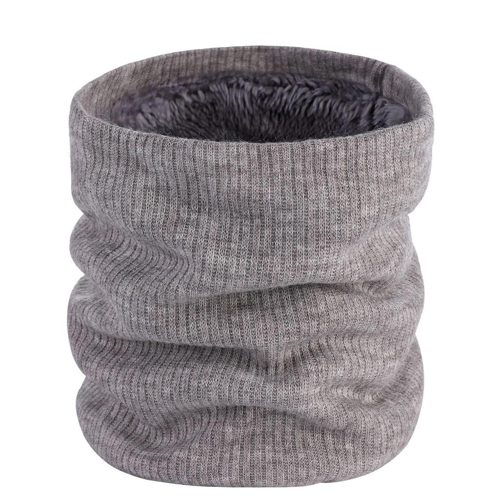 Winter-Halswärmer im koreanischen Stil, doppellagig, mit Fleece gefüttert, für Herren