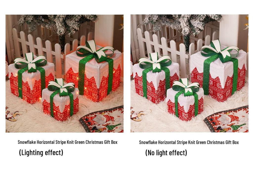 Christmas LED String Lights Gift Set: 3-Piece Decoration for Festive Party Atmosphere