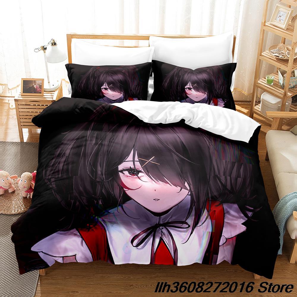 Comforter Needy Girl Overdose Bedding Set Cartoon Anime Three-Piece Set Adult Kid Bedroom Three-Piece Suits 3D Kawaii Colcha De Veran