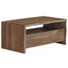 VidaXL Coffee Table Solid Acacia Matching Edge 90 X 50 X 40 Cm Grey