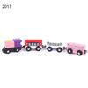 4Pcs Magnetic Wooden Miniature Train Carriage Model Developmental Kids Toy Gift