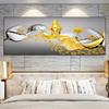 Modern Abstract Golden Wine Glass Boat Canvas Painting Posters and Prints Wall Picture for Living Room Home Decor No Frame