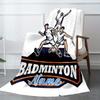 Badminton Customize Your Name Blanket Warm Comfortable And Soft Blankets Are Suitable For Home Lunch Break Blanket Office Sofa Sofa Gift To Relatives