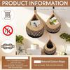 ABBP-Boho Decor Hanging Wall Baskets Set For Kitchen 3 Pcs Teardrop Baskets With Hooks Storage Fruit Onion Vegetable Potato