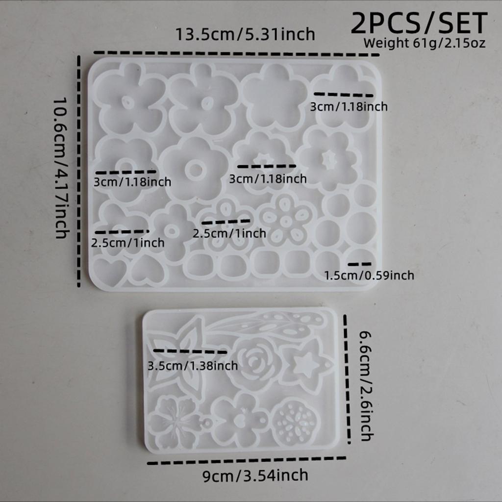 Easy Release Silicone Mold for Jewellery Decorative Keychains Making Mold Epoxy Resin Earrings Pendant Ornament Mould