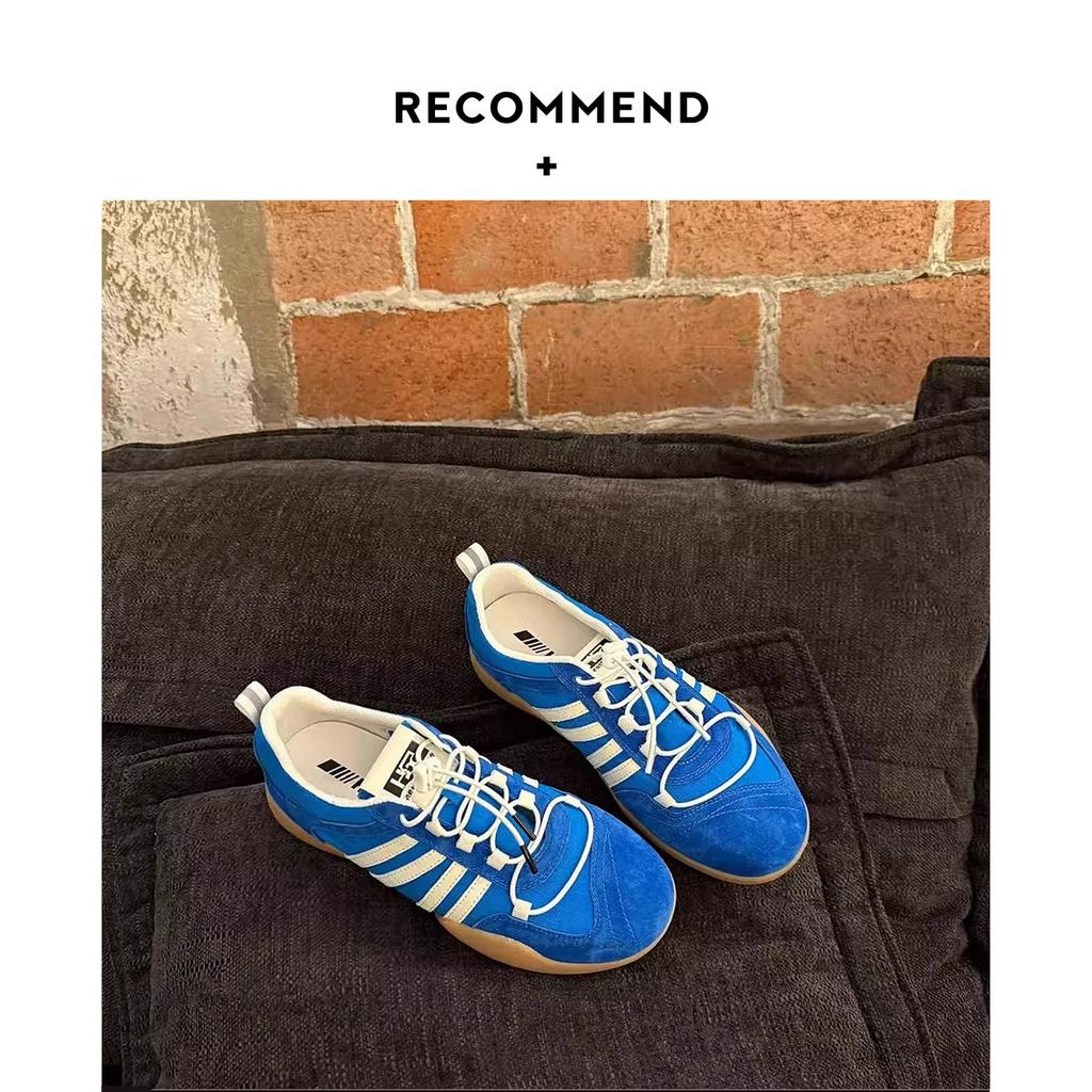 2025 summer new matte cowhide breathable cloth surface comfortable soft beef tendon sole elastic band versatile casual German training women's shoes