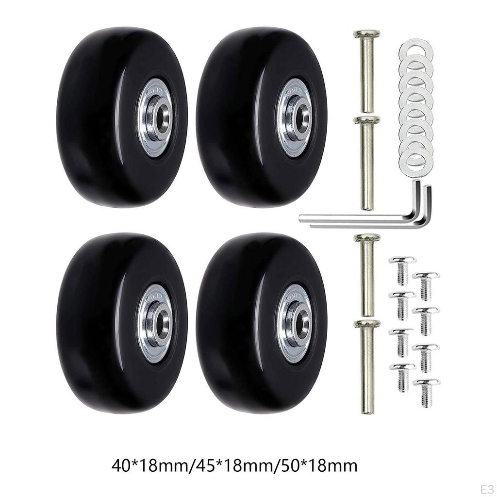 Replacement Wheels for Travel Bags Smooth Glide Easy Assembly