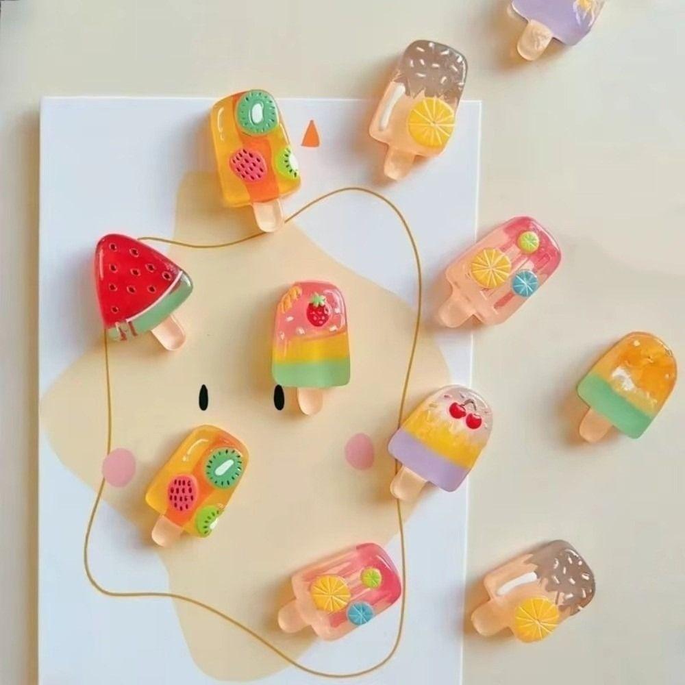 5/6pcs Strawberry Refrigerator Magnets Watermelon Magnetic Decorative Magnets Fruit Magnets  DIY