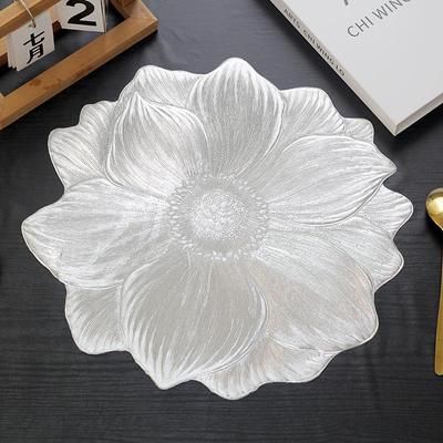 Covoraș de masă izolat din PVC antiderapant Lotus de lux pentru casă și hotel - Covoraș elegant pentru masă, farfurie, bol și decorativ
