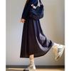 Womens' High Waist A-line Long Skirt, Autumn/Winter 2025