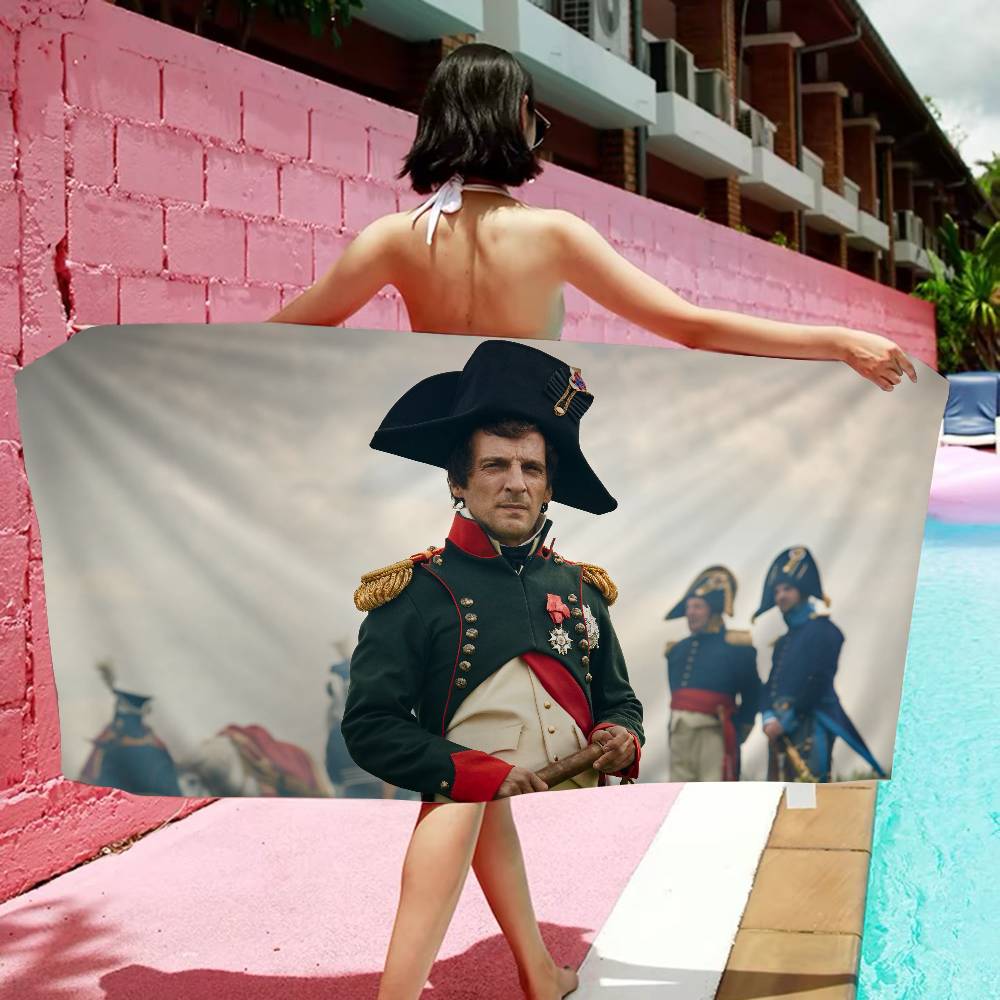 Napoleon Bonaparte Art Anime Beach Swimming Towel Soft Absorbent Washcloth Children's Gifts for Kids Travel Camping Gym