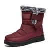 Fashion Women's Waterproof Winter Snow Boots Non Slip Platform Warm Ankle Boots Women Thicken Plush Cotton Padded Shoes Botas De Mujer