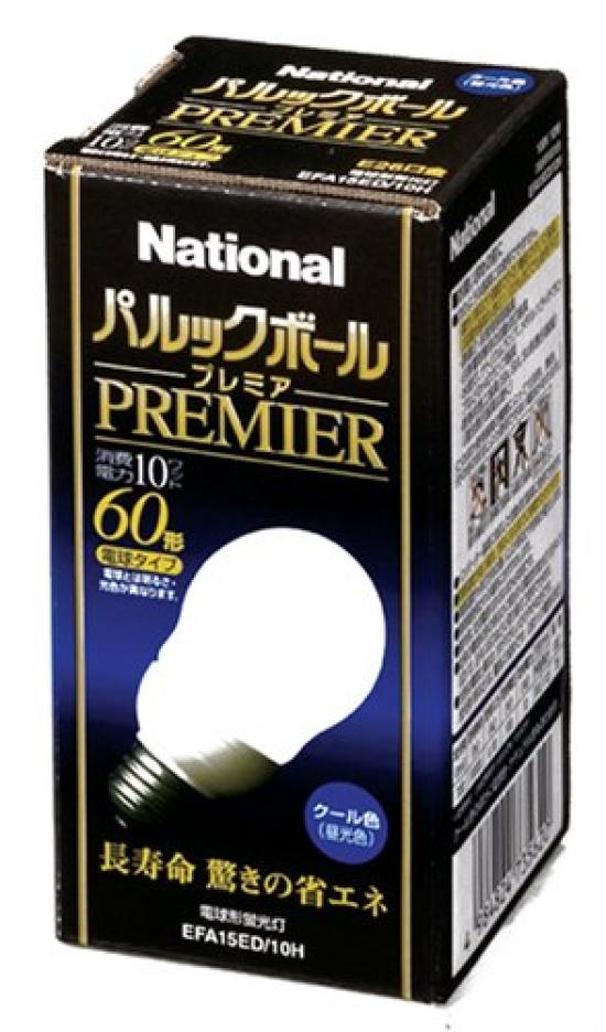 

Panasonic 60 type compact fluorescent light Parlook Ball Premier Cool Color EFA15ED10H
