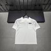 European Style 2026 Early Spring Letter Pocket Knit Lapel Short Sleeve Versatile Casual Top