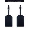 Customizable Soft PU Leather Luggage Tag with Logo and Travel Info Slot