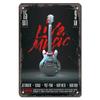 Rock Guitar Vintage Tin Sign Music Poster Wall Plaque Retro Tinplate Crafts Decor for Bar Garage Club Night Rock Party