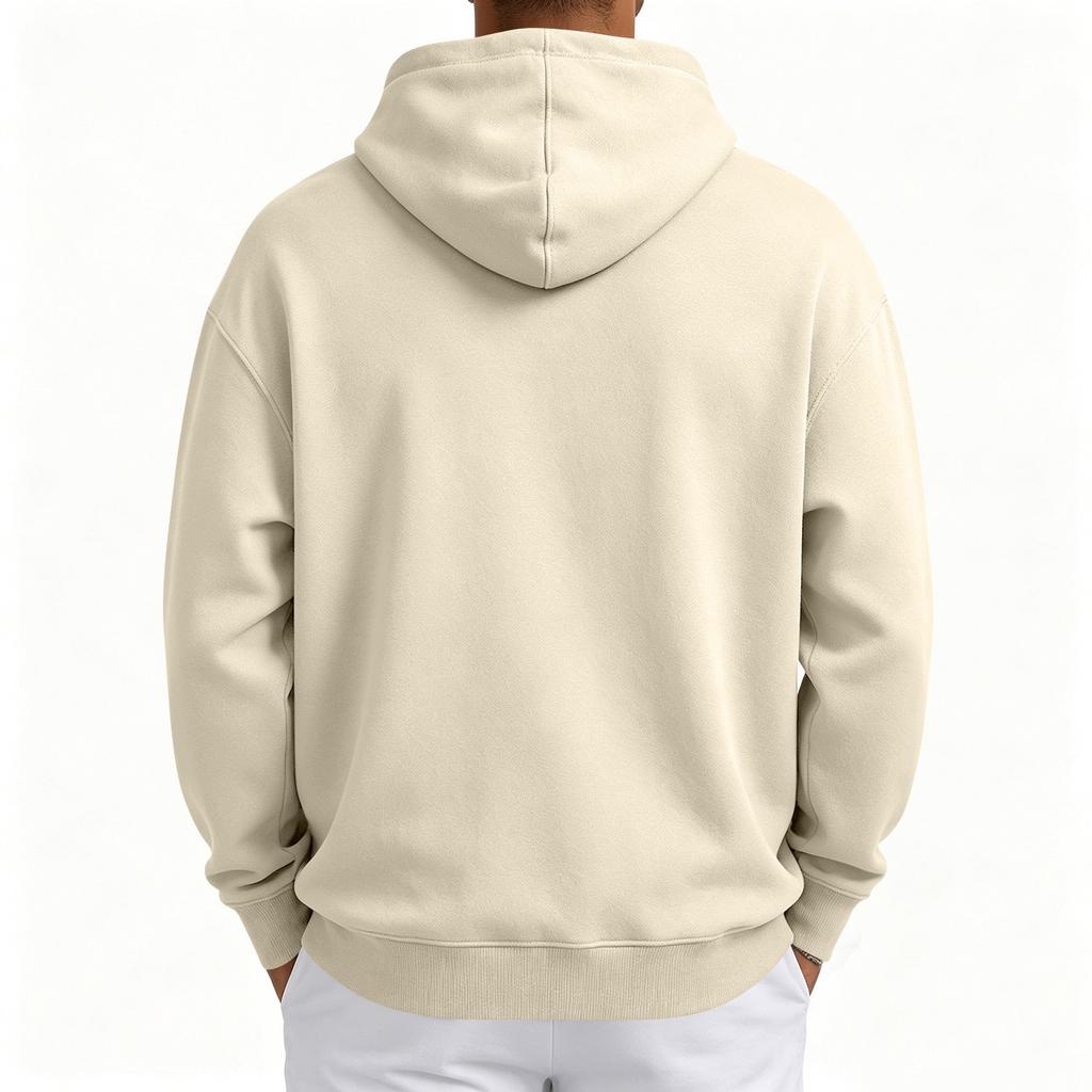 Herren Retro - Gefütterter Hoodie Lockerer Pullover Sweatshirt für Herbst und Winter Freizeitkleidung