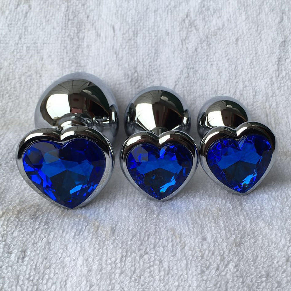  Crystal  Colour Metal Backyard Stainless Steel Plug Anal Hitch