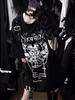 Punk Gothic Printed T-shirts Women Subculture Y2k Tees Elegant Retro T Shirt Black Casual Clothes 2026 Spring Vintage Tees