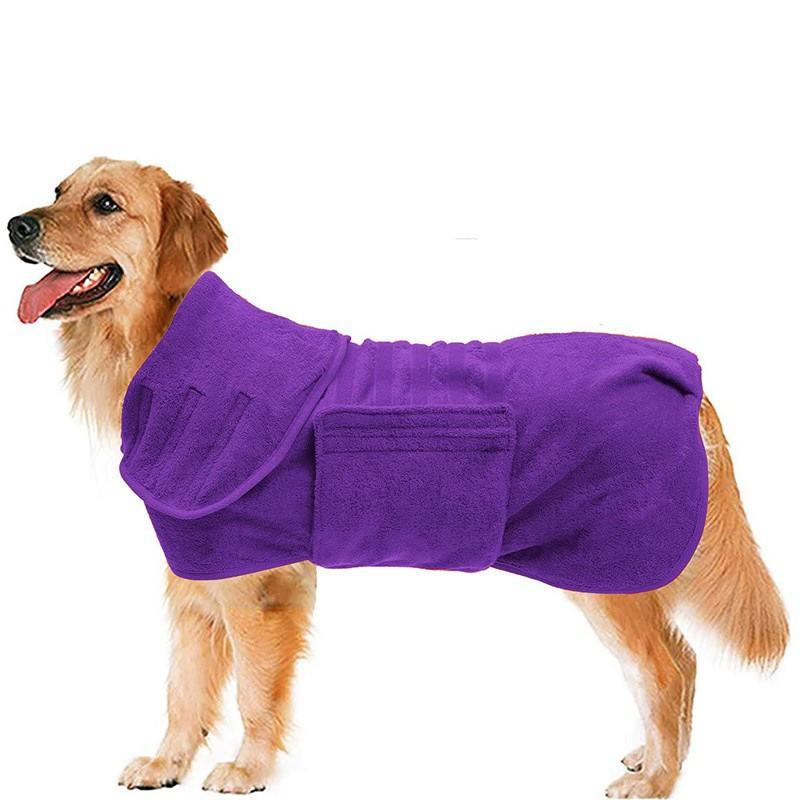 Quick Drying Dog And Cat Towels Soft Fiber Towels Absorbent Bath Towel Pet Bathrobe Convenient Cleaning Towel Pet Supplies