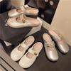 Beautiful French flat-bottomed bag head and half slippers, new spring evening breeze Mary Jane Birkencool slippers