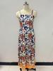 2026 Frühling Europäisch & Amerikanisch Schick Graffiti Print Weste Kleid
