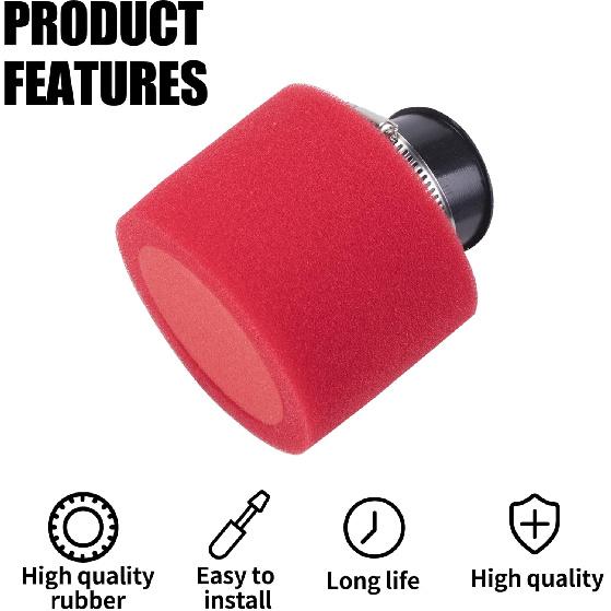 38Mm Angled Foam Air Filter Pod Apply To 50Cc 70Cc 90Cc 110Cc 125Cc 150Cc GY6 Motorcycle Atv Scooter Quad Go Kart Moped Pit Dirt Bike Parts