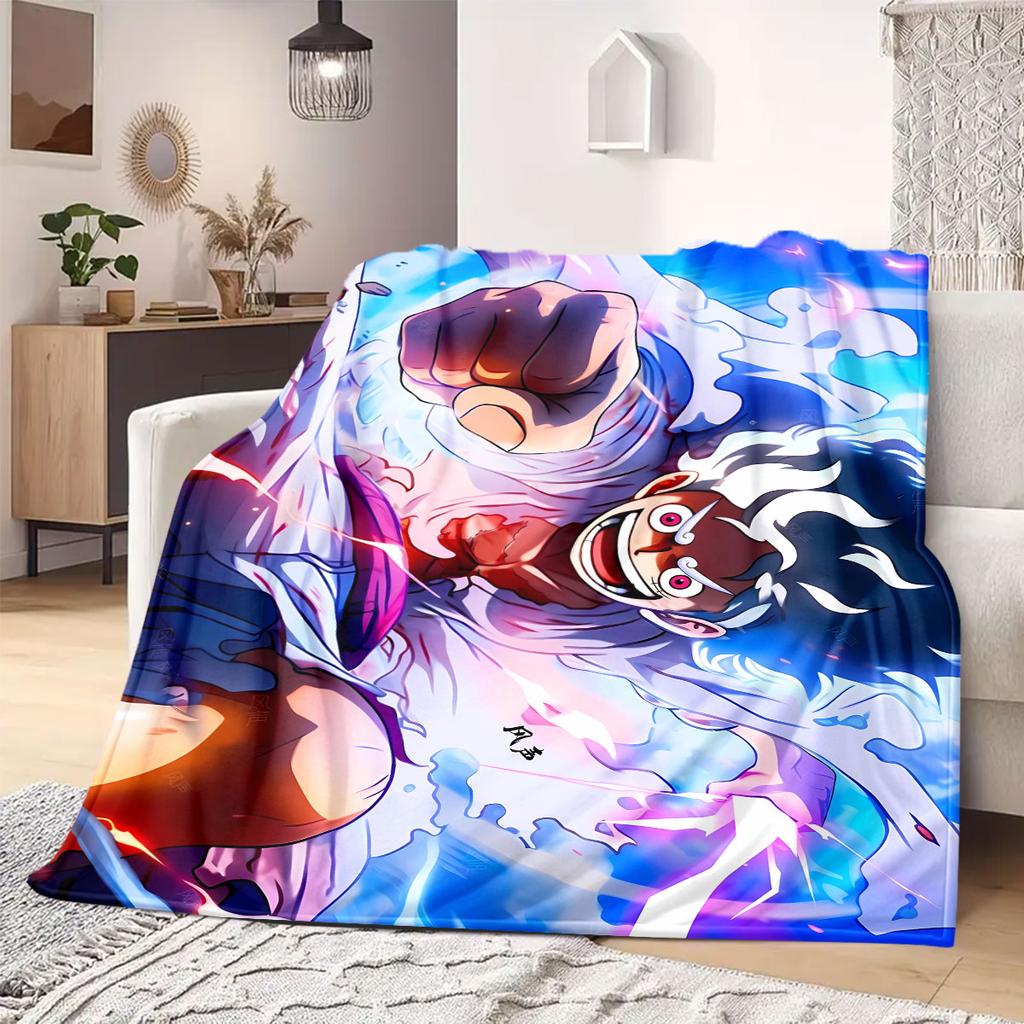 OnePiece anime Flannel Blanket Warm,Comfortable,Suitable for Bedrooms,Sofas,Beds,Chairs,Picnics,Travel