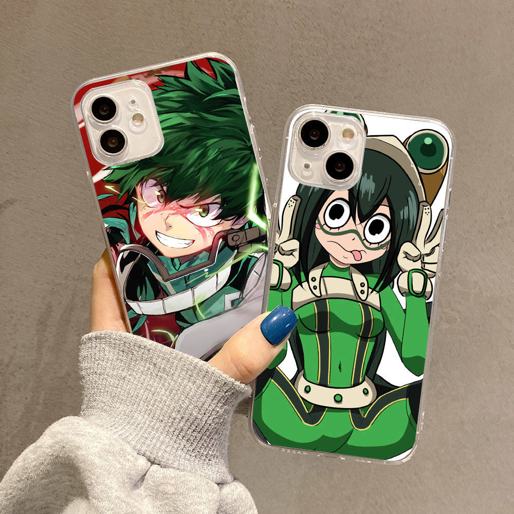 Pouzdro pro Samsung A04 A14 A23 A34 A54 M23 M33 M52 M53 Realme 10 9 C30S C35 C55 VIVO Y02S Y21 Y51 X80 Pro Transparent Cover WI69 My Hero Academia