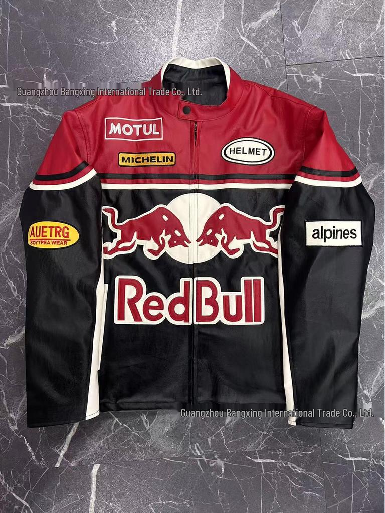 Red Bull F1 Rennlederjacke - Harley Motorradkombi