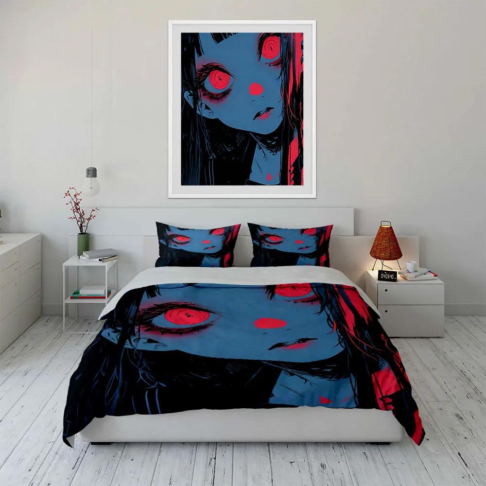 "Stylish Gothic Three-Piece Decor Set" Soft Comfortable Duvet Cover Bedding Set Included 1*Duvet Cover & 2*Pillowcases gift