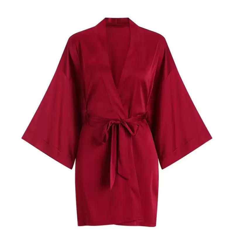 Spicy Nightdress with Chest Pads: Sexy, High-End Ice Silk Homewear for Women, Autumn & Winter, Plus Size, Pure Desire Style with Bow.